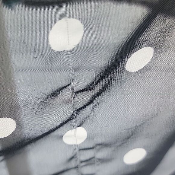 Candies Polka Dot Sleeveless Top - Black and Teal Womens Size XS - Picture 8 of 11